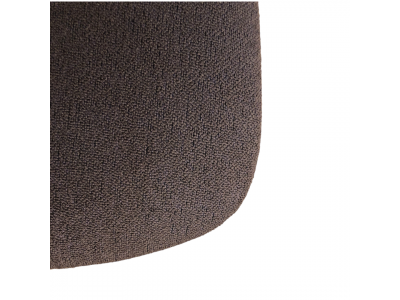 2 Cadeira de madeira cor amendoado com estofado marrom e encosto em palhinha clara |Coleção Acapulco